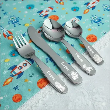  LION KING  Personalized Children cutlery set engraved with CUSTOM Name and Cartoon 