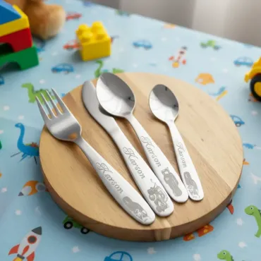 THE CARS Personalized Children cutlery set engraved with CUSTOM Name and Cartoon 